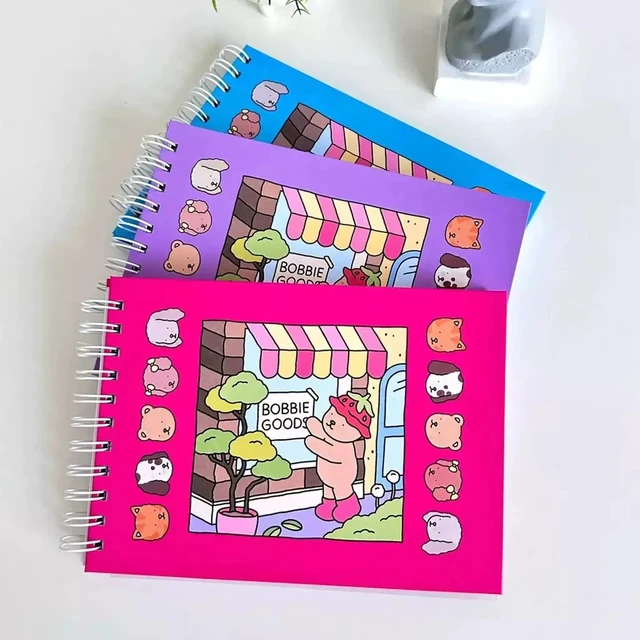 Livro de Colorir Bobbie Goods 50 Folhas 180g Caderno de Desenho Pintura Coloring