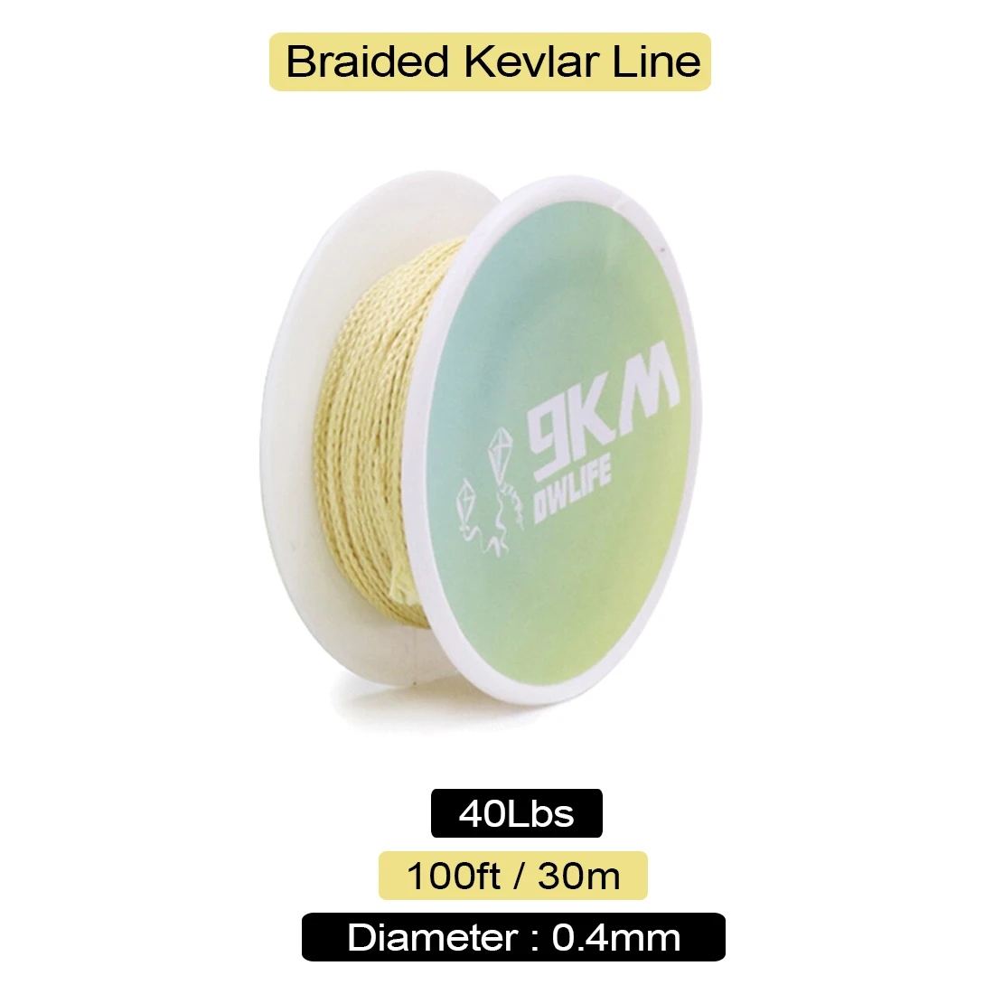 150m~600m Kite String Braided Kevlar Line 40~5000Lbs High Strength Wear  resistant Fishing