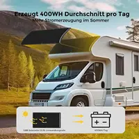 Panneau solaire flexible monocristallin 100W 12V 18V ETFE étanche et pliable pour camping-car, bateau, camping, maison, batterie hors réseau 6