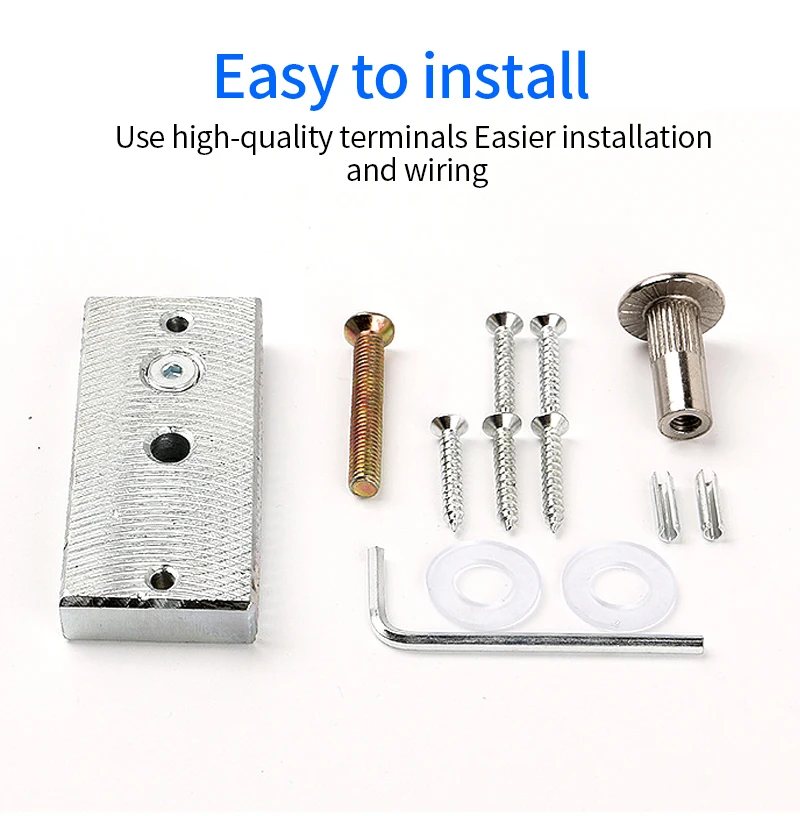 DC12V 60KG 130Lbs Holding Force Mini Access Control Electric Magnetic Lock Side