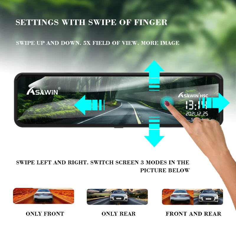 4K   ķ GPS ADAS ڵ ī޶, Ǯ ġ ũ IPS  , Asawin H109Y, Ʈ , 24H  , 10 ġ