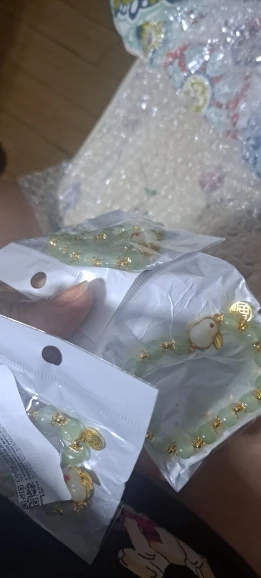 2026Chinese Style Green Jade Bracelet For Women Exquisite Gold Color Leaves Wrist Strap Bangle Double Chain Bracelet Girls Gifts photo review