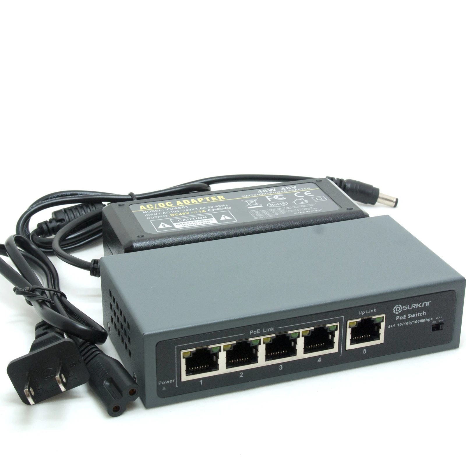 Dslrkit-over Ethernet Power Switch Todos Gigabit Portas Poe Mais 802.3at af 48watt - Imagem 5