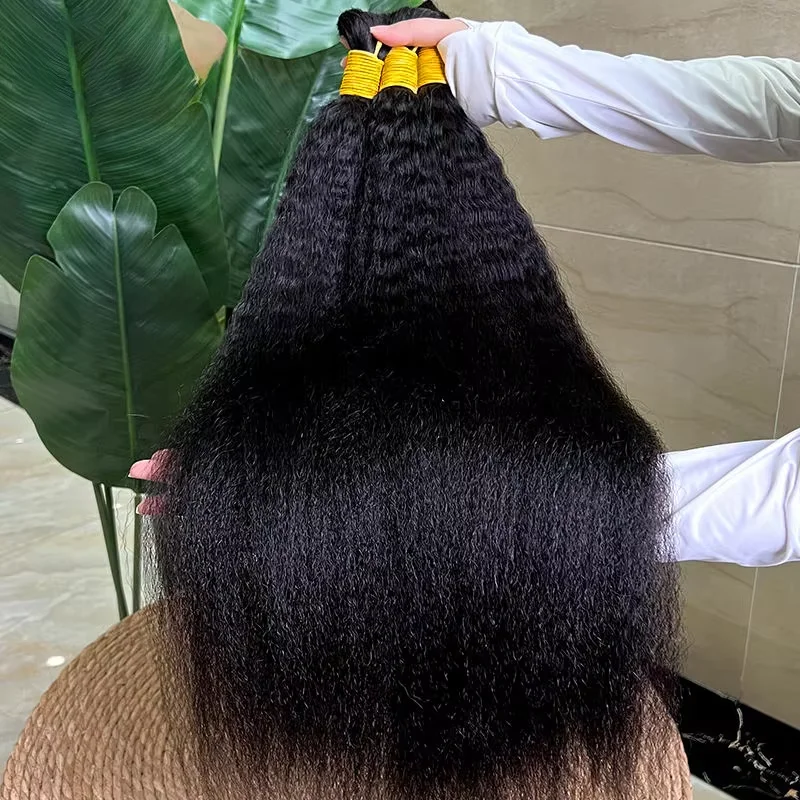 Kinky Straight Human Braiding Hair No Weft Yaki Bulk Hair for Braiding 100% Unprocessed Brazilian Remy Human Extensions human braiding hair,braiding hair extensions,human hair extensions
