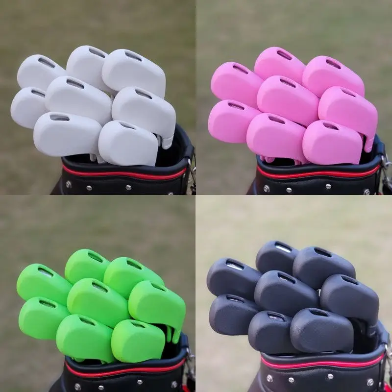 

TPE Soft Rubber General Iron Set Sand Rod Golf Club Head Cover Club Protection Cap Cover