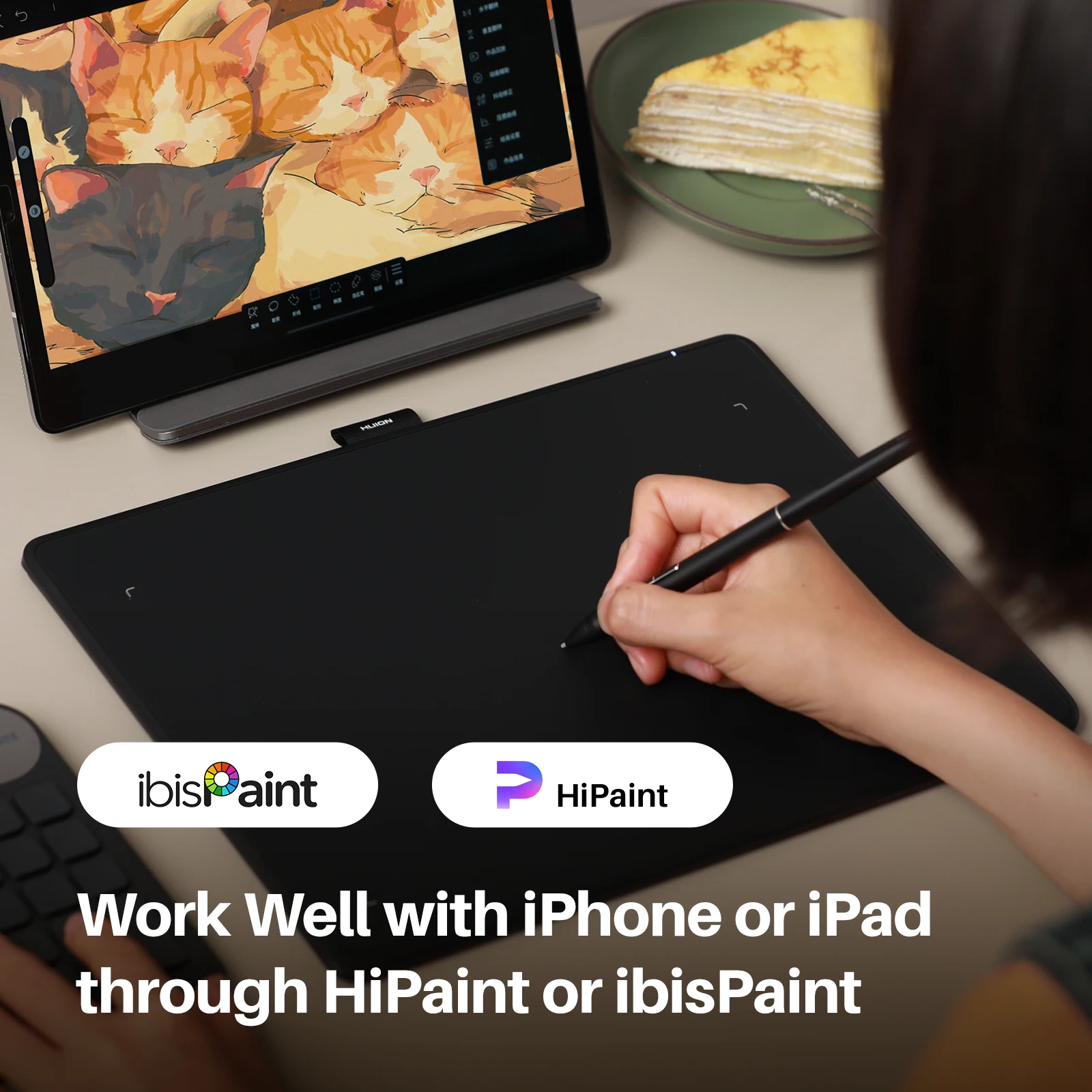 Huion-Inspiroy Frego mグラフィックタブレット,l610,Bluetooth