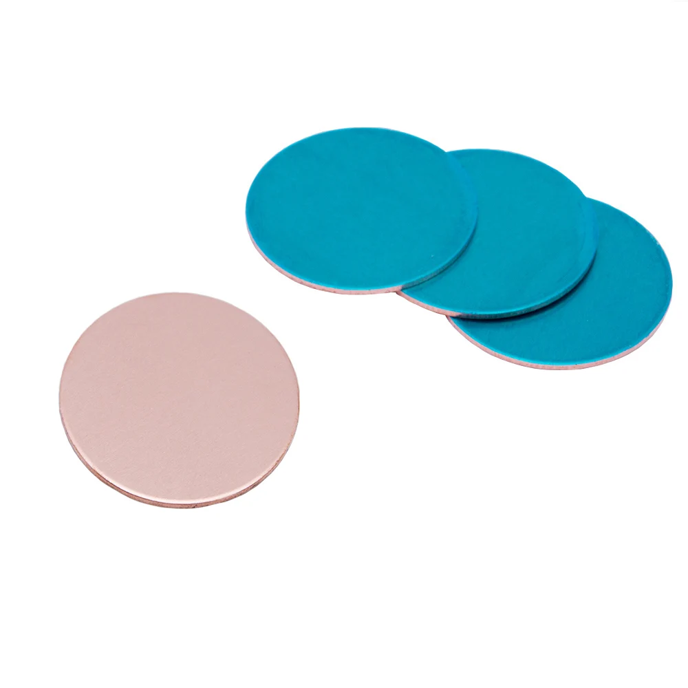 

32mm Copper Stamping Blanks for Jewelry Engraving Keychain Golf Marker Blank Metal Dog Tags