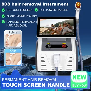 Powerful 4000W Alexandrite Ice Platinum Laser Epilator Professional Diode Laser Machine Permanent Hair Remover For Woman 1