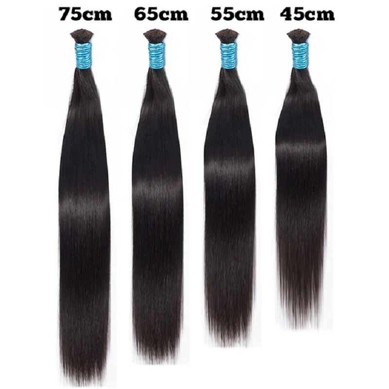 Straight Bulk Human Hair For Braiding Bundles 100g No Wefts 12-26inch Women Hair Bulk Human Extensions