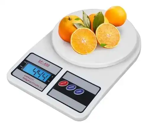 Báscula Digital de Cocina con Pantalla LCD — Precisión y Estilo Multicolor (10 kg)