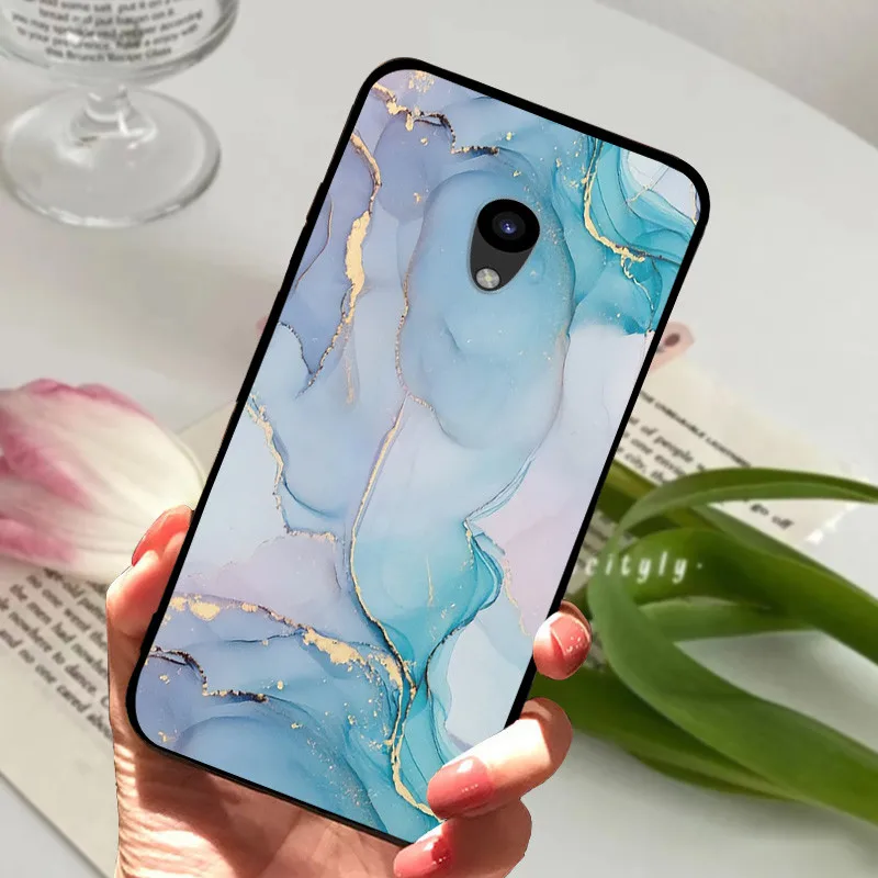 Marble Soft Silicone Protective Phone Case with Enhanced Back Cover Design