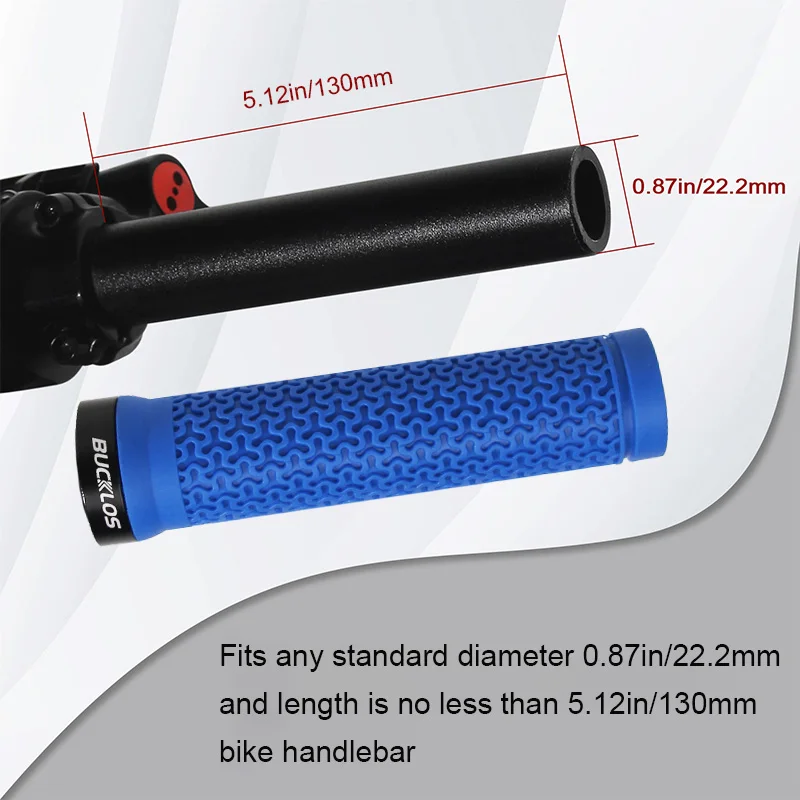 MTB Grips Anti-Slip Mountain Bike Handlebar Grips Shock-Proof Rubber Cuffs Bicyc