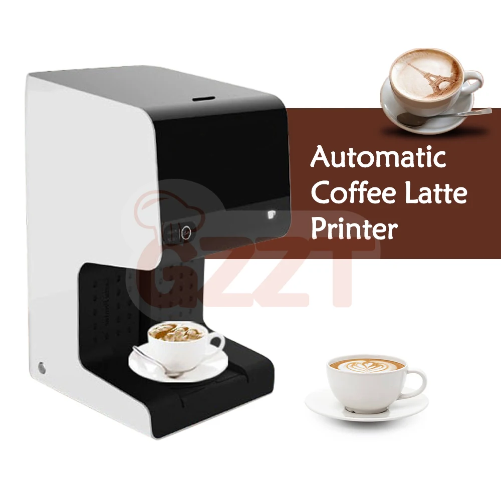 GZZT Automatic Coffee Latte Printer Coffee Maker Milk Cap Series Coffee Milk Tea Hand Shaken Tea German Dark Beer Cookie Cake stainless steel pastry attachment cookie maker attachment for baking enthusiasts new dropship