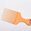 1 Piece Wide Teeth Brush Pick Comb Fork Hairbrush Insert Hair Pick Comb Plastic Gear Comb For Curly Afro Hair Styling Tools 3