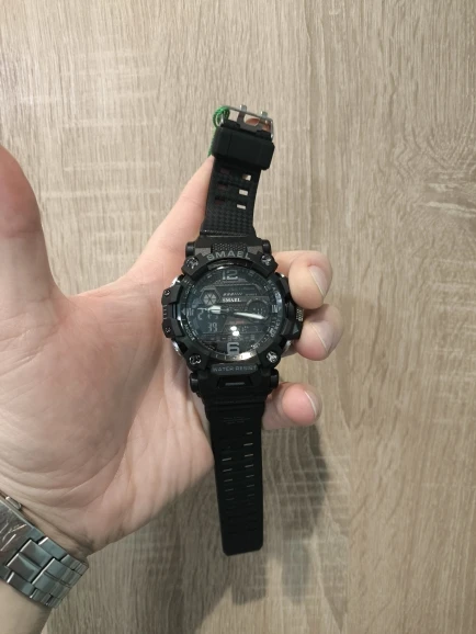 Relógios militares masculinos, relógio esportivo à prova d'água, despertador, tempo duplo, relógios de pulso digitais 8049b, relógios militares photo review