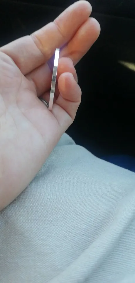 Large silver hoop earrings