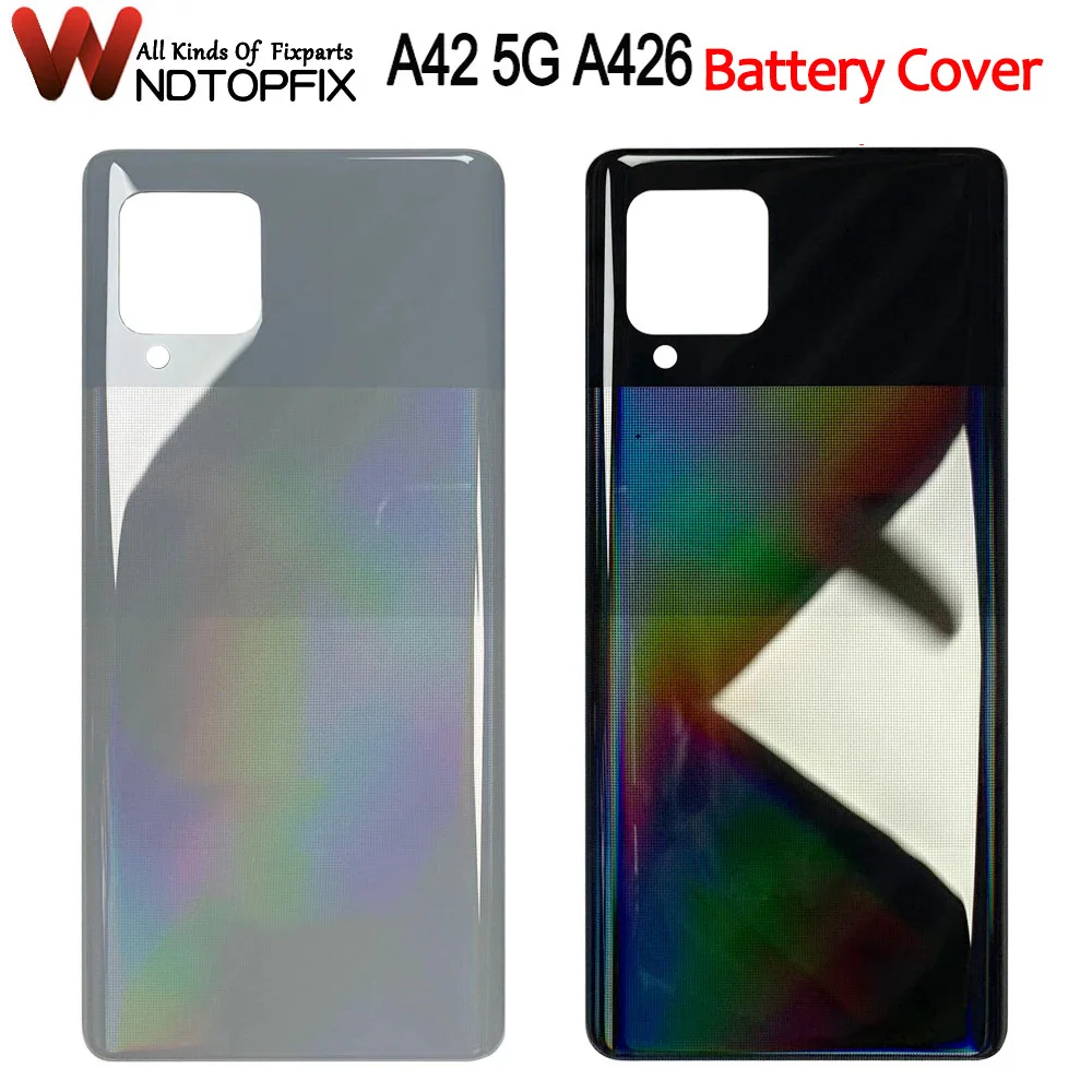 

Новинка для Samsung Galaxy A42 5G крышка аккумулятора Задняя стеклянная крышка корпуса Запасные части для Samsung A42 5G A426 задняя крышка