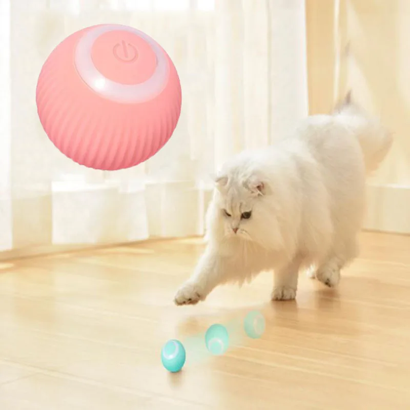 Smart Cat Toys Automatic Rolling Ball Electric Cat Toys Interactive For Cats Training Self-moving Kitten Toys Pet supplies