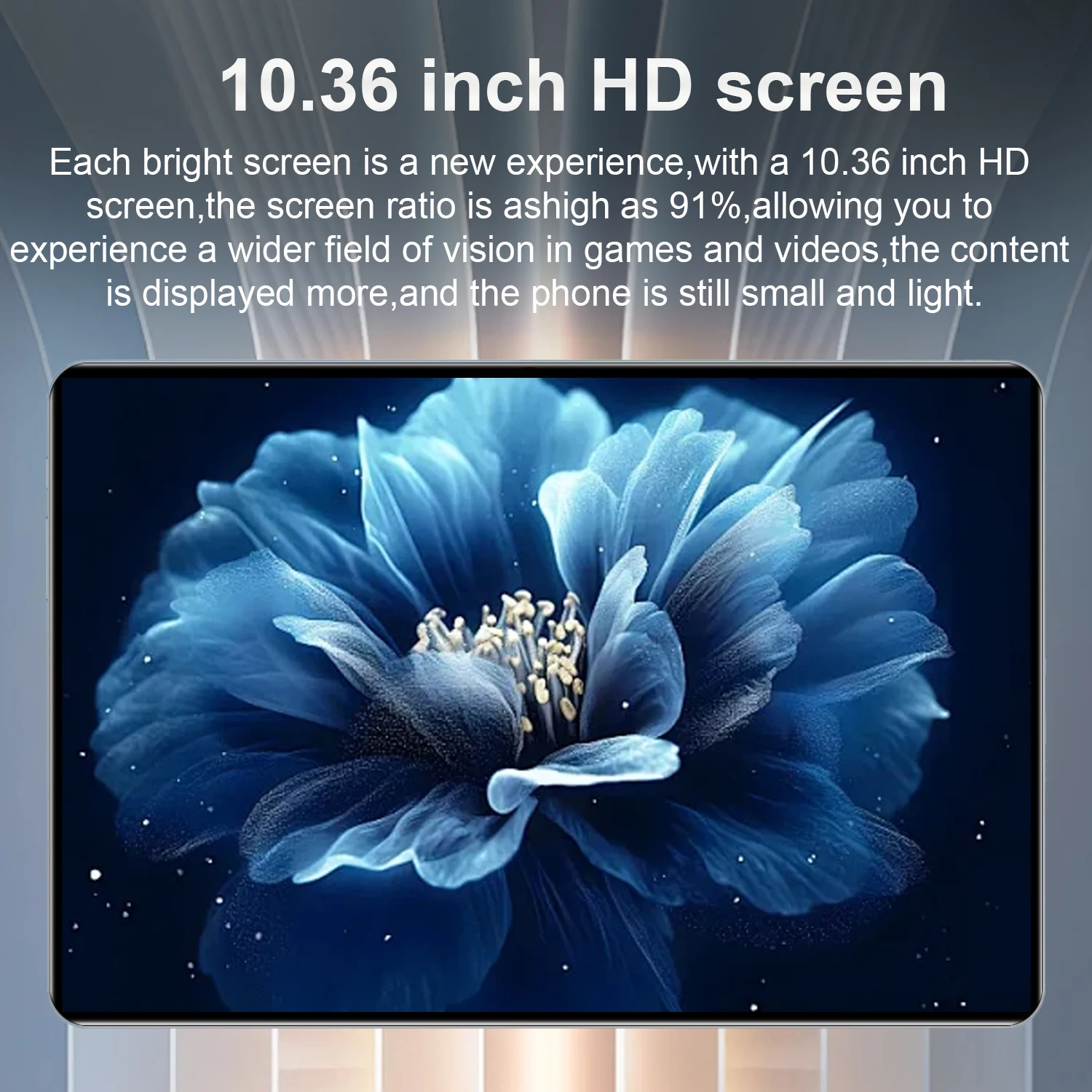 10.36 Inch HD 5G Tablet 2025 Android 13 16GB RAM 1TB ROM 12000mAh 10 Core Dual SIM WiFi GPS WPS Dual Camera With Keyboard