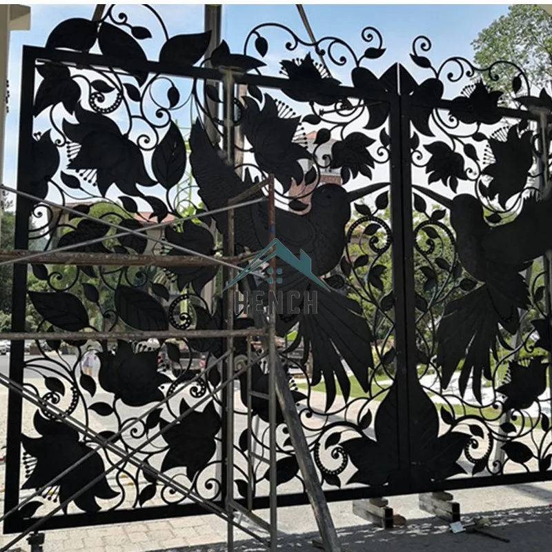 Garden Sliding Driveway Wrought Iron Gate Design China Manufacturers Suppliers 2