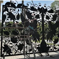 Garden Sliding Driveway Wrought Iron Gate Design China Manufacturers Suppliers 2
