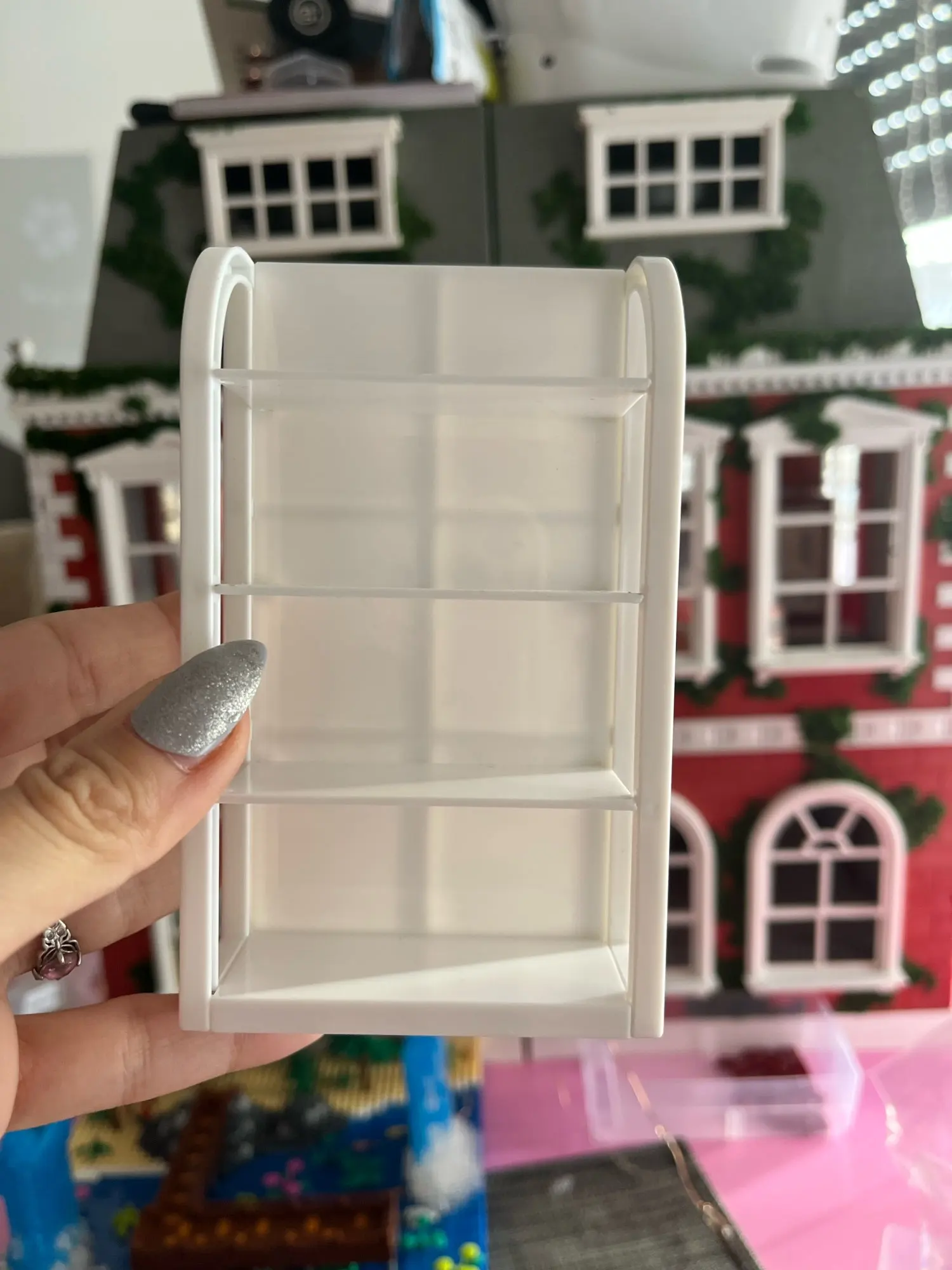 1:12 Dollhouse Miniature Supermarket Shelf Display Stand Storage Rack Scene Decor Toy Doll House Accessories photo review