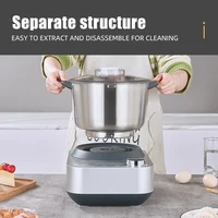 SUNATUR Ugniatarka 8л/5,5л, настольный миксер, электрический тестомес, кухонный комбайн, машина для замешивания, бытовая техника для выпечки — изображение 4