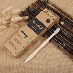 Eco - Friendly Charcoal Bamboo Toothbrushes - Set of 4 with Extra Soft Bristles for Gentle Oral Care | Sustainable & Biodegradable (4pcs white)