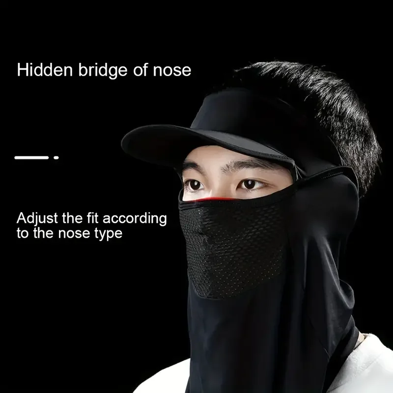 Outdoor Sunscreen Fishing Suns Anti UA  Protection Face Neck Flap Sun CapHeadband Sun Rain Hat Fishing Hiking Cap