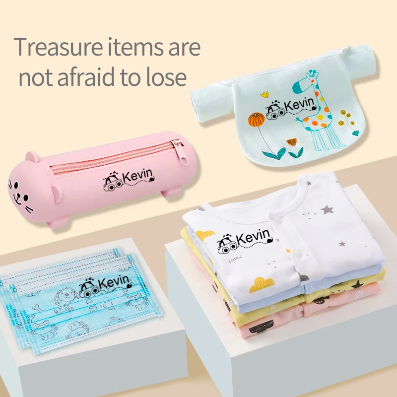 Children Seal Stamp Toy Baby Student Clothes Chapter School Name Word Waterproof Wash Not Faded Sello Personalizado