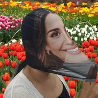 1 шт., забавный головной убор с фотографией по индивидуальному заказу, аксессуары для ролевых игр, украшение для маски для вечеринки/фестивалю/Хэллоуина (загрузить фото лица) — изображение 3