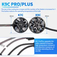 DAWNKNIGHT K9C Pro H7 H4 H11 Led Lamp Bigger Copper Tube Led Lights H1 HB3 9005 HB4 9006 12V For Car Led Headlight Bulb - Image 4