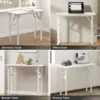 31.5" Foldable Writing Desk, No Assembly, Sturdy Folding Computer Desk for Small Space, Home Office, Dorm (80x40). 3