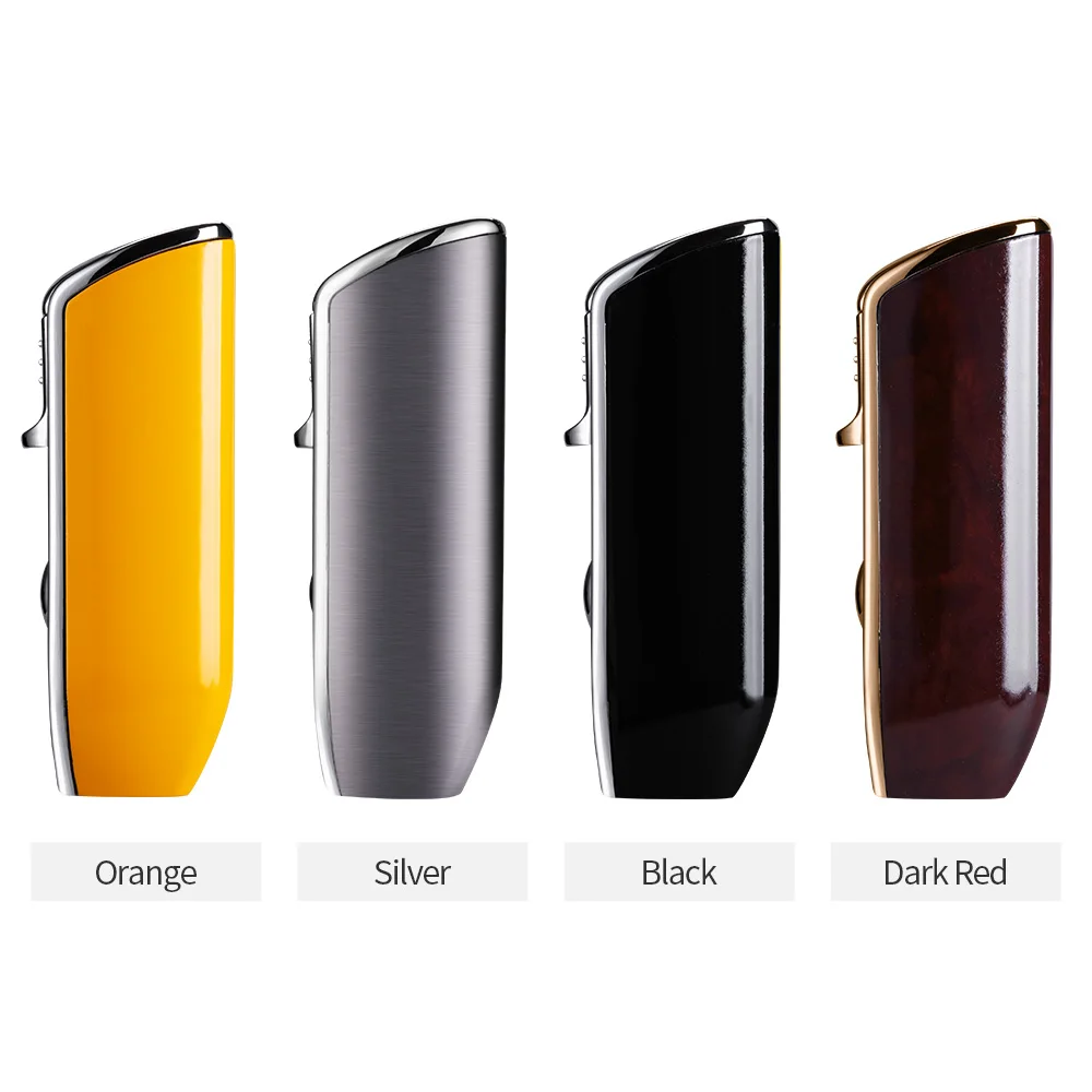 Metal Cigar Torch Lighter Windproof 3 Blue Jet Flame Cigarette Torch Lighters Butane Gas Lighter Refillable