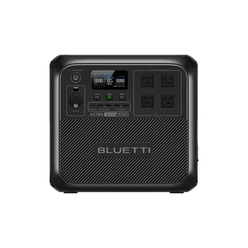 【US PLUG】BLUETTI AC180 Solar Portable Power Station | 1,800W 1,152Wh, Solar Generator for Camping, Off-grid, Power Outage 1
