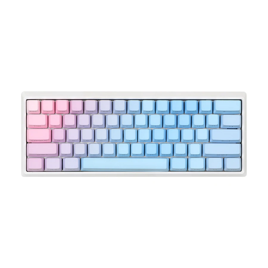Azul Enchantress Keycaps Gradiente Oem Perfil Backlit Keycap Transparente Side ou Top Impressão Keycaps para Gk61 68 87 Teclados - Imagem 6