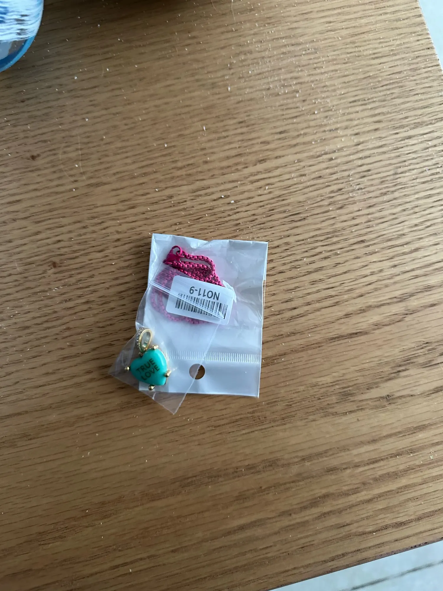 Colorful Heart Pendant, customer photo