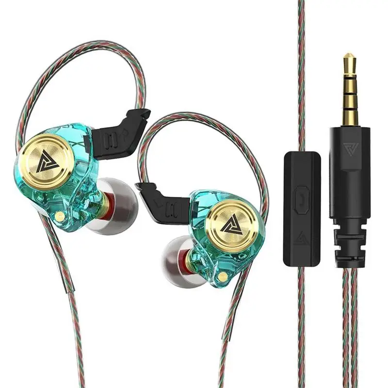 Wired Gaming Earbuds with MIC, QKZ AK3 in Ear Monitor Headphones, Deep Bass Sound, 1DD 10mm Dynamic Driver, IEM for Music Video 3