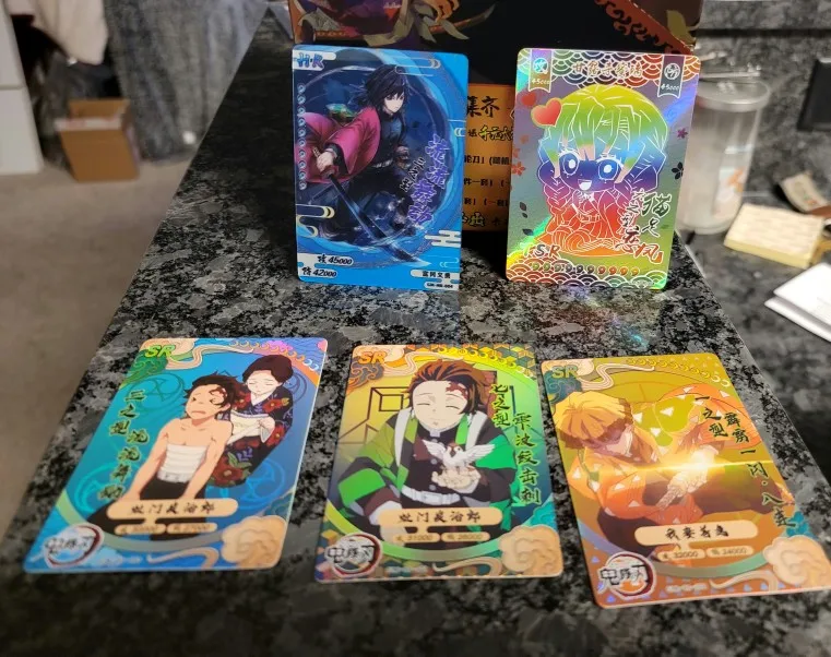 New Original Demon Slayer Cards Infinite Train SSP Card Diamond Rare Card Tanjirou Kamado Nezuko Character Collection Card photo review