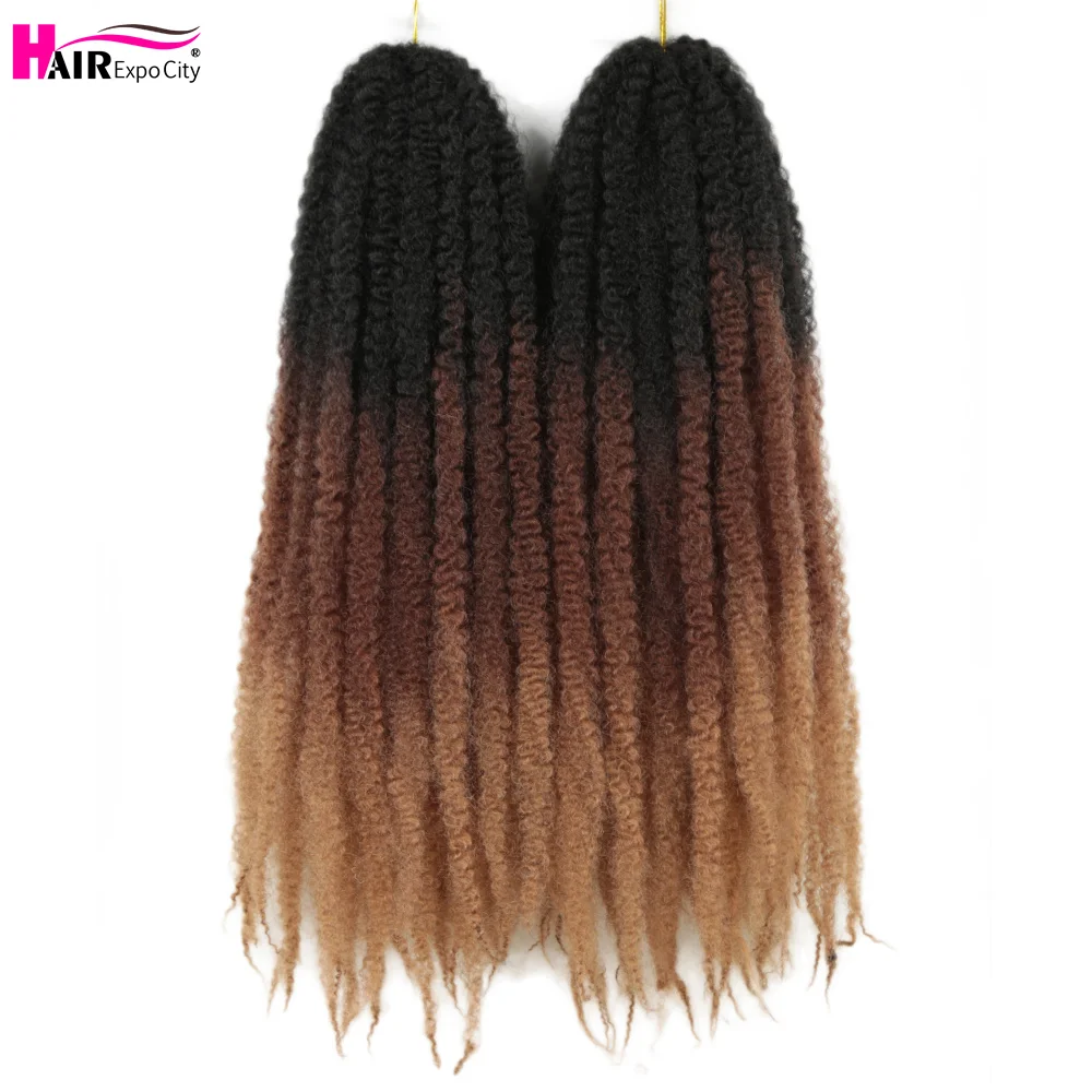 Marley Twist Braiding Hair 24 Inch Crochet Braids Long Afro Kinky Synthetic Hair For Twists Braiding Extensions Hair Expo City 1
