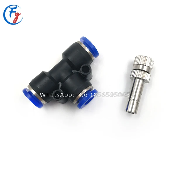 Maging Hűtőrendszer Alacsony Nyomású Katomizáló Fúvókák 6 Mm -Es Póló Csúszás Zár Gyors Csatlakozók Páridítják A Tereprendező Permetezőgépet - Image 3