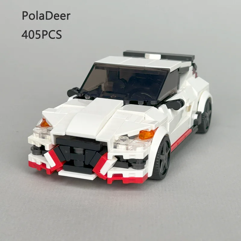 PolaDeer 405PCS MOC DIY Stadtfahrzeuge 2020 Veloster N Baustein erleuchten Montagemodell Spielzeug Ziegel Kinder Geburtstagsgeschenke