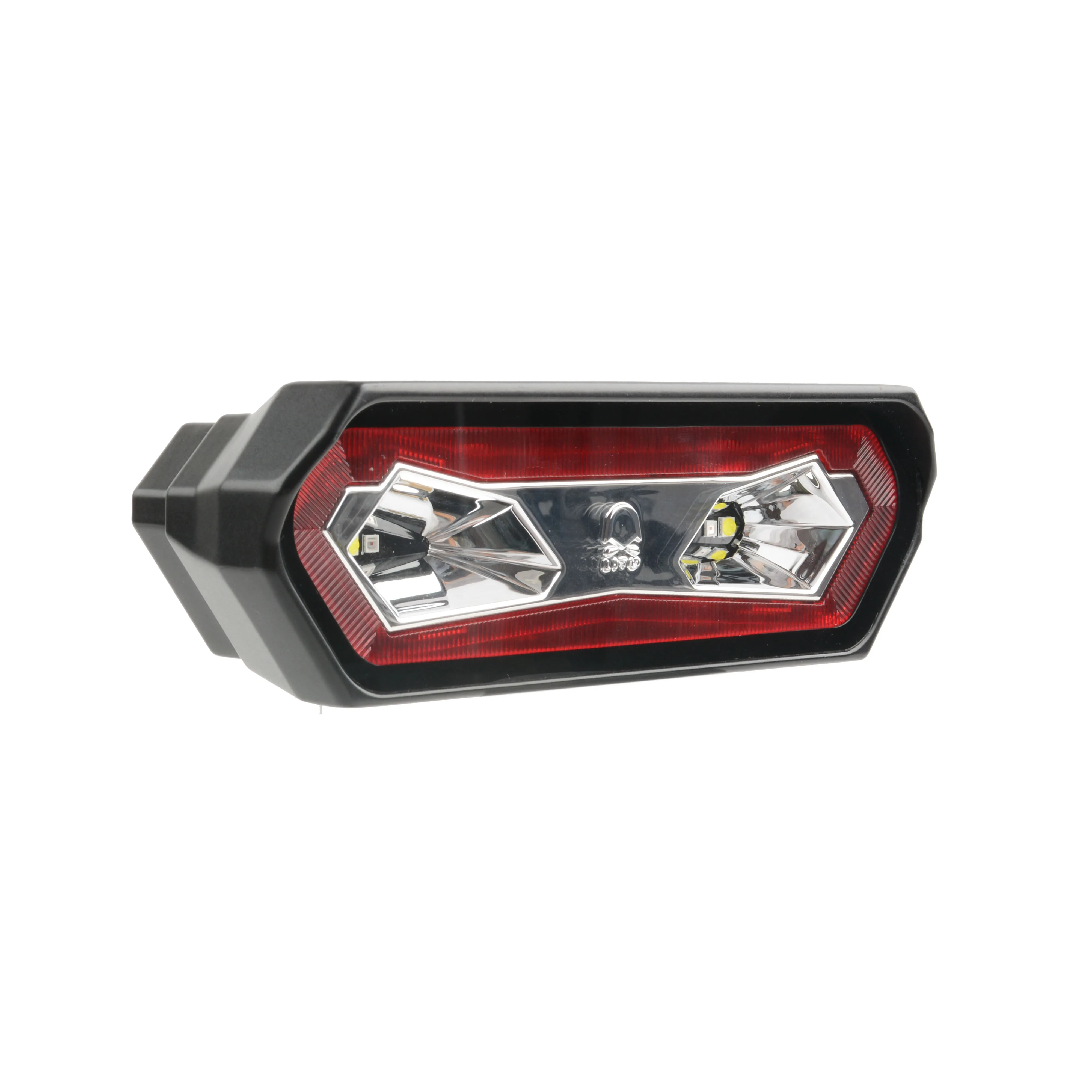 

LITU Brand 50W Car LED License Plate Lights Brake Stop Lamp Tail Reverse Light Bar 7inch Red and White Light for Offroad ATV UTV