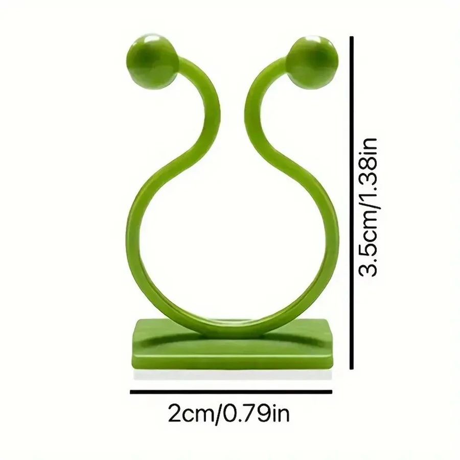 10pcs Outdoor Garden Wall Plant Clips Self-Adhesive Support For Climbing Vines Traceless Fixator For Hanging Flower Baskets