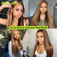 Tissage Brésilien Lisse 14A 100% Cheveux Humains 18 20 22 Pouces P4/27 Ombre Blond Miel 1 3 4 Mèches Livraison 3 Jours France pour femmes noires 7