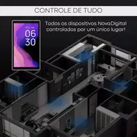 Painel Central Inteligente Wi-Fi e Hub Zigbee NovaDigital Tuya e Smart Life Comando Voz Compatível Alexa e Google Assistente - Imagem 3