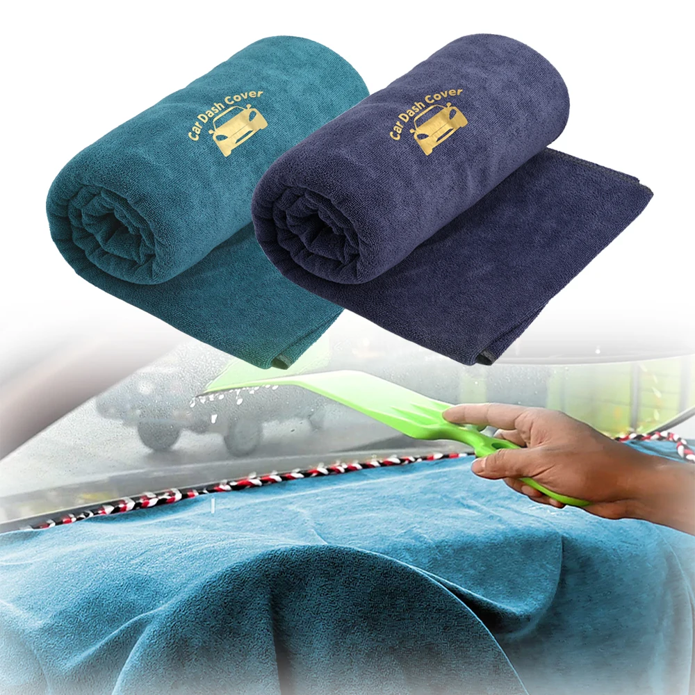 EHDIS70x30inchCarShieldCoverMicrofiberClothDashboardProtectorWindshieldCleaningTowel