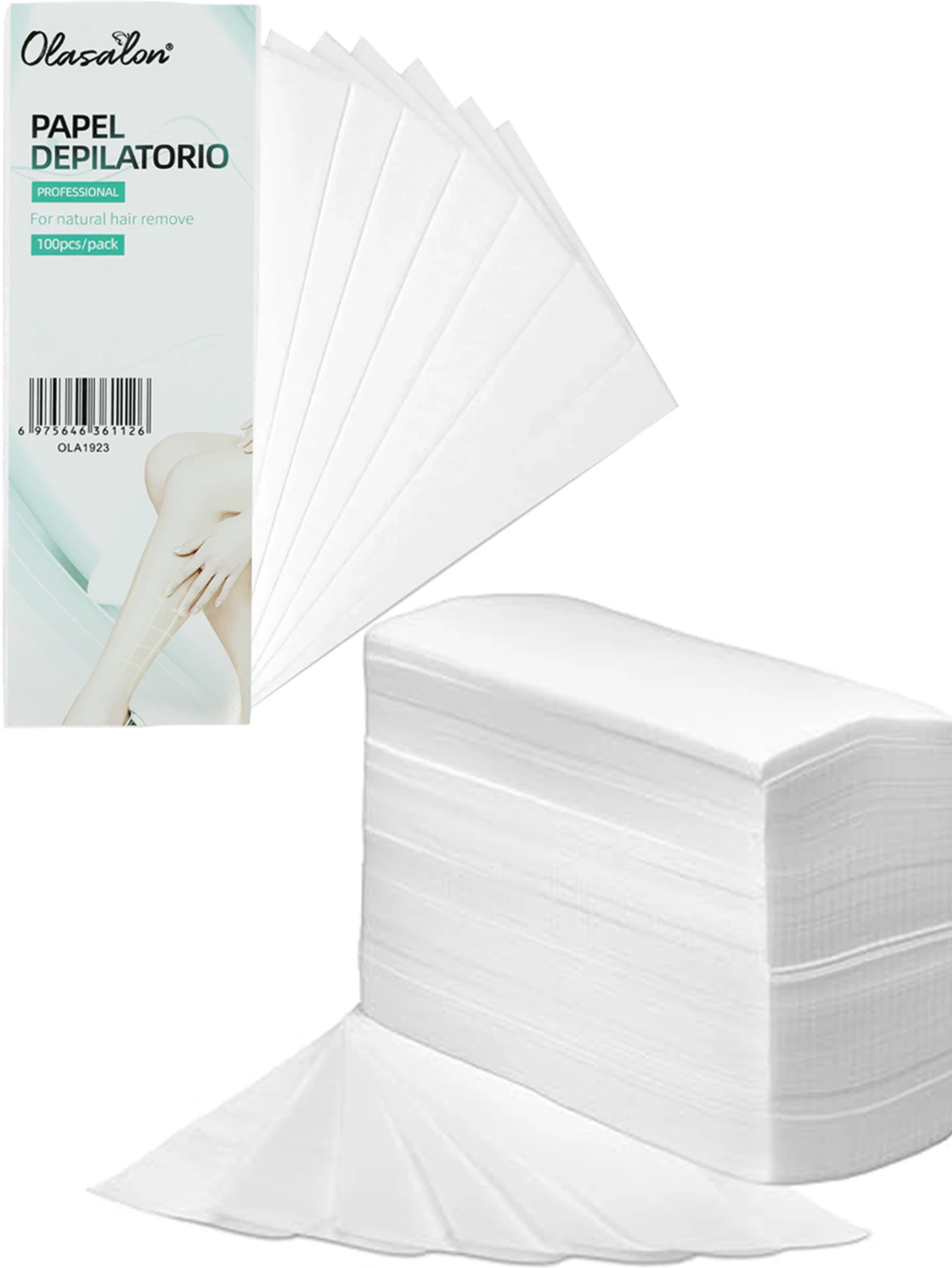 100Pieces of Hair Removal Wax Paper Non-woven Fabric Whole Body Legs and Arms Hair Removal No Residue Home WaxHair Tools