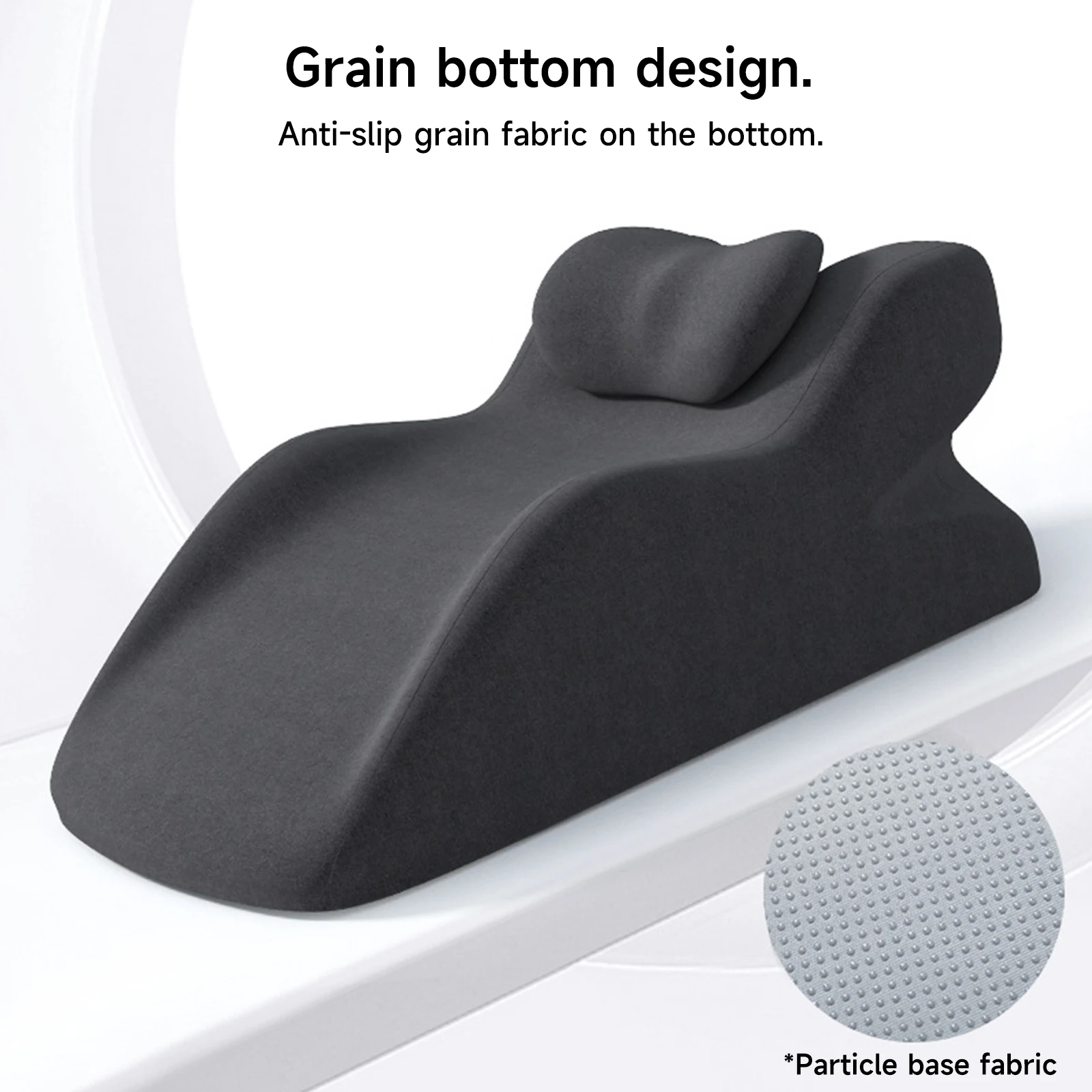 Uso de almohada en cuña para soporte lumbar