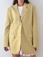 2025 Spring / Summer New Women Fashion Linen Basic Jacket Basic Blazer - Image 5